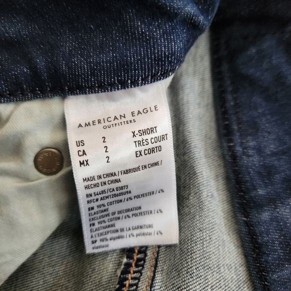 New - American Eagle curvy high rise jegging size 2 x-short - Picture 3 of 5